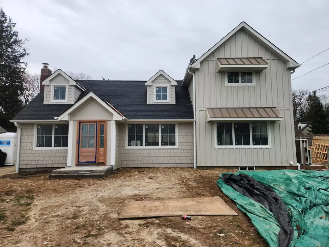 completed siding installation